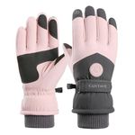 GUSTAVE® Winter Gloves for Women Outdoor Riding Gloves for Women Winter Warm Gloves Splashproof Windproof Winter Gloves with Touch Screen Design Fashion Women Outdoor Winter Gloves for Riding, Hiking