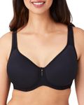 Wacoal Women's Full Figure Basic Beauty Contour Spacer Bra, Black, 32G