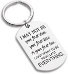 Romantic Gifts for Him Her Boyfriend Girlfriend Couples Keychain Gift-Love Keyring for Women Men Sexy Valentines Birthday Wedding Presents for Husband Wife-May Not Be Your First Date Your First Kiss