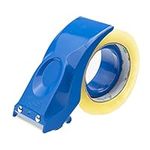 Packing Tape Dispenser Gun by Prosun, 2 Inch (50mm) Lightweight Ergonomic Industrial Heavy Handheld Duty Tape Cutter for Carton, Packaging and Box Sealing Sealer, Blue