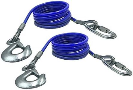 DLLRV Trailer Safety Chains Cables 68 inch for Towing Bar，12000 Lbs Loading one Pair（Two Pack）