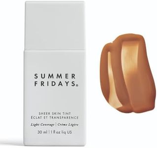 Summer Fridays Sheer Skin Tint - Tinted Moisturizer with Hyaluronic Acid - Helps Diminish Uneven Skin Tone - Sheer to Light Coverage - Shade 7 - Medium Deep with Golden Neutral Undertones (1 Fl Oz)