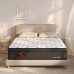 Sweetnight Queen Size Mattress in a Box, 10 Inch Pillow Top Queen Mattress, Gel Memory Foam Hybrid Mattress with Individually Pocketed Springs for Support & Comfort Sleep