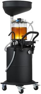 Cityeagle Oil Drain Extractor 18.5Gal Heavy-Duty Waste Oil Tank, Oil Lift Drain and Extractor, Black