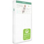 Newton Baby Essential Waterproof Crib Mattress and Toddler Bed - Ultra-Breathable Proven to Reduce Suffocation Risk, Washable Core & Cover, All-Stages, Deluxe 4" Thick White