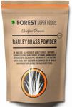 Forest Super Foods Young Barley Grass Powder, Australian Grown, Certified Organic, Great for Detox, Dosage 4000mg, Gluten Free, Premium Quality, High natural source of Chlorophyll, Vitamins and Minerals