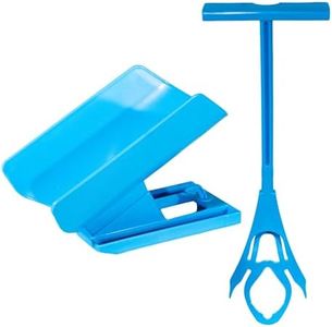 OrthoSleeve Sock Aid Device with Handle, Easy On Off Sock Assistant, Blue, Mobility Aid for Limited Range of Motion