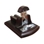 Prestige Import Group - Table Top Guillotine Cigar Cutter - Color: Dark Walnut