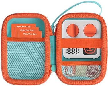 Lebakort Hard Case Compatible with Yoto Mini Kids Audio Music Player Children Speaker Plays Audiobook Cards Radio (Teal + Orange Case)