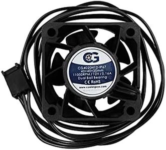 Coolerguys 12vDC Waterproof IP67 Fan (High Speed, 40x20mm)