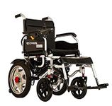 EVOX WC-102ME Electric Power Wheel Chair Regular Electric Foldable Wheelchair/Wheel chair for Old people/Manual Mobility with Wheels/Attendant Controller/Steel Frame