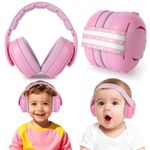 [2-in-1] Baby Headphones - Baby Ear Muffs Noise Cancelling - Infant Noise Cancelling Headphones - Babies Ear Protection for 3 Months to 4 Years - Newborn Travel Essentials