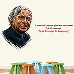 StickMe Dr. A.P.J. Abdul Kalam Wall Sticker,100 x 65 Cm (Multicolor, Vinyl)