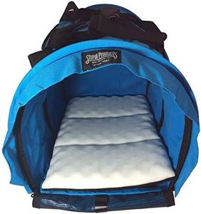 SturdiBag XL Pet Travel Carrier: Flexible Height for Cat and Dog Soft Sided with Safety Clips and Seatbelt Straps | Blue Jay, 20" x 16" x 12" (PN: SB3-BJ)