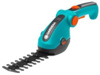 Gardena 9857-20 Battery Grass and Shrub Shears - Cordless, Handheld Shears for Trimming Lawn Edges or Small shrubs and Bushes, 80 Min Run time, Replaceable Quality Non Stick Blades, Turqoise
