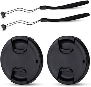 JJC 2-Pack 40.5mm Front Lens Cap Cover with Deluxe Cap Keeper for Sony ZV1F ZV-1F ZV-E10 II ZVE10 A6000 A6100 A6300 A6400 A6500 A6700 A5100 A7C II with Sony E PZ 16-50mm Kit Lens or FE 28-60mm Lens