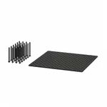 Ikea UPPDATERA Pegboard Drawer Organiser, Anthracite 60 cm