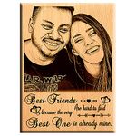 Amazing gifts Unique Friendship Day Gift - Personalize Engraved Wooden Plaque 8x6