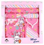 MOM CARE Newborn Gift Set Has All Born Baby Items for Both Newly Born Baby Boy or Girl for or Girls Unisex 10pcs Set Pink