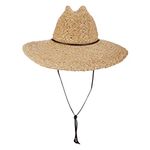 Scala Women's Raffia Lifeguard Hat, Natural, One Size