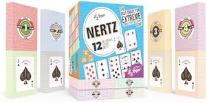 Regal Games - Nertz Card Game - Competitive Solitaire - Fast, Crazy, Fun, Extreme Card Game - 12 Decks of Playing Cards - Multi-Colored - Also Compatible with Poker, Blackjack, Rummy, Go Fish, Bridge