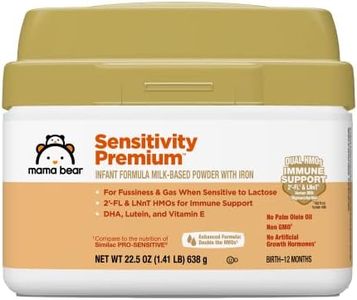 Amazon Brand - Mama Bear Sensitivity Baby Formula Powder, 2'-FL HMO, for Fussiness & Gas when Sensitive to Lactose, Non-GMO, 22.5 oz, 1.4 pound (Pack of 1)