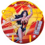 WOW Sports - DC Comics Wonder Woman Towable - Inflatable Soft Top Deck Tube - Fits 1-3 Riders - Boating Accessory