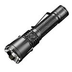 klarus XT21X PRO 4400 Lumens Rechargeable Torch, 336Metres Beam Distance Powerful Tactical Torch, IPX8 Waterproof Flashlight, 5000mAh Battery Torch for Law Enforcement, Outdoor Activities