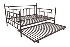 DHP Manila Metal Full Size Daybed and Twin Size Trundle (Bronze)