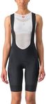 CASTELLI Women’s Unlimited Cargo Bibshort, Padded Bike Cycling Bib Shorts for Road & Gravel Biking - Black - Large
