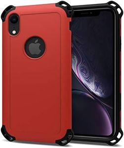 Seidio Dilex Phone Case for Apple iPhone XR (Dark RedBlack)