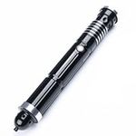 Lorsaberus Dueling Light Saber, Smooth Swing 12 Sound Fonts Force FX Light Saber, RGB 15 Colors, Valentine's Day Gifts for Him Black