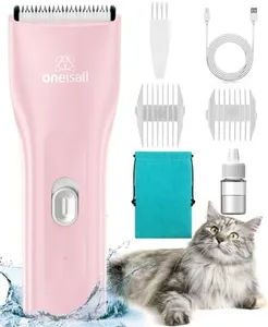 oneisall Pet Clipper for Cat Matted Hair, Pet Shaver for Cats Quiet Pet Hair Clippers Cordless Cat Clippers for Matted Hair Cat Clippers for Long Hair