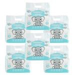 Nappico Ultra Soft Organic Bamboo Diapers | Newborn Size (Up to 4 kg) | Tape Diapers | Super Dry | Quick Absorption | Wetness Indicator | Leak-Proof | Rash-Free | Unisex | 25 Count | Pack of 6