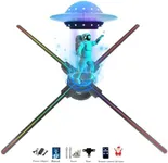 3D Hologram Fan-Hologram Fan Projector with 832 pcs HD LED Beads -700 Holographic Video Advertising Projector,27.6”APP+Bluetooth+Remote+WIFI