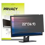 LAMA 22 Inch Computer Privacy Screen Filter, Universal Computer Monitor Privacy Filters (WxH:487mm*274mm), Anti-Spy/Anti-Scratch/Anti-Glare Protector for Widescreen Monitors(16:9)