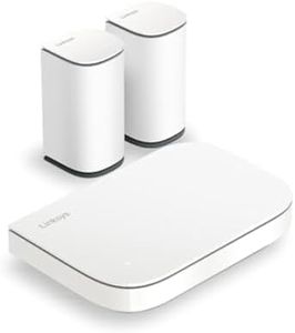 Linksys Velop Micro 6 Dual Band Mesh WiFi System - WiFi 6 Router with up to 3Gbps Speed, Covers 465 sqm, Supports 150+ Devices - Replaces Internet Router & Extender, 3-Pack