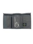 Nylon Trifold Wallet with Coin Pocket, Grey, One Size