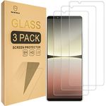 Mr.Shield [3-Pack] Designed For Sony Xperia 5 IV [Tempered Glass] [Japan Glass with 9H Hardness] Screen Protector