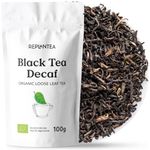 Organic Decaf Black Tea (50 Cups) | Darjeeling Decaffeinated Loose Leaf Black Tea from Organic Farming REPLANTEA