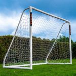 Football Flick Unisex-Youth Urban Goal-8x6 Football Goal, White, 8x6 (FFG086)