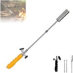 Sherem Weed Terminator, Detachable Long Arm Weed Torch Valve, Weed Flame Torch, Weed Torches for Outside, Small Blow Torch for Weeds, Flame Thrower for Weeds, Blow Torch Weed Burner (B)