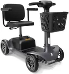 Paiseec Mobility Scooter for Adults, Seniors - 25Miles/40Miles Range, 6 mph, Large Wheels for Outdoor, Smart Safety Features, Headlight, Basket