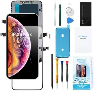 for iPhone Xs Max Screen Replacement (6.5 inch) 3D Touch Screen Full Repair kit, Display Digitizer Glass Assembly with Waterproof Adhesive, Tools Set, Tempered Glass, Instruction