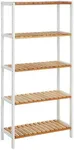 SONGMICS Bamboo Storage Shelf, 5-Ti