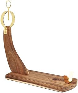 Resafy Ham Stand for Carving Spanish Hams and Italian Prosciutto,Ham Rack for Slicing Acacia Wooden Ham Holder with Non-slip Pads,Stable Sturdy Wood Board