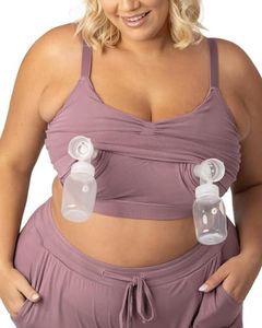 Kindred Bravely Sublime Sleep Pumping Bra Hands Free, Adjustable Pumping & Nursing Bra with EasyClip for All Breast Pumps (Twilight, X-Large Super Busty)