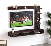 Anikaa Tyron Engineered Wood TV Entertainment Unit, Wall Mounted TV Unit/Wall Mounted Stand for Set Top Box (Wenge)(Ideal for Upto 42")(D.I.Y)