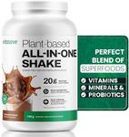 Plant Based All-In-One Protein Powder - High Protein Meal Replacement Shake - With Greens & Probiotics - Pea Protein Powder - Gluten Free, Soy Free, Dairy Free - 19 Servings - Protein Drink