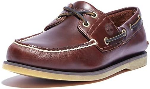 Timberland mens 2-eye Boat loafers shoes, Rootbeer/Brown, 10.5 US